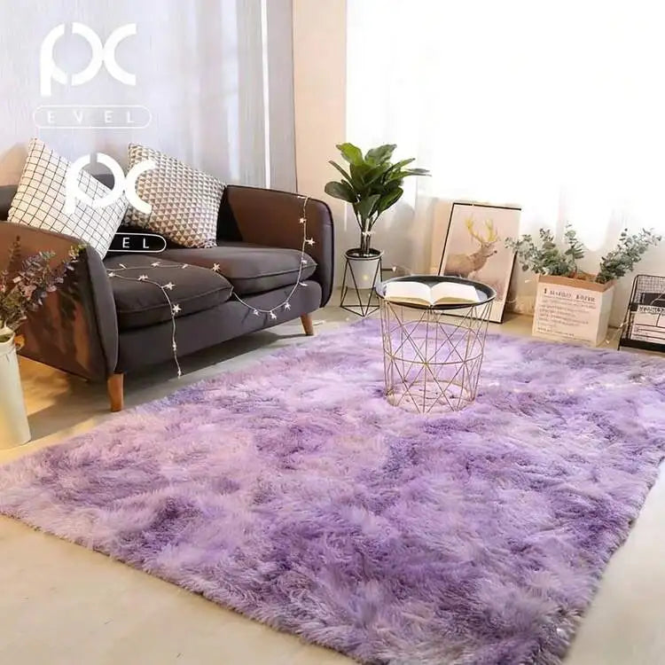 Extra-Thick Solid-Color Tufted Area Rug