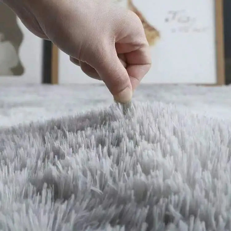 Extra-Thick Solid-Color Tufted Area Rug