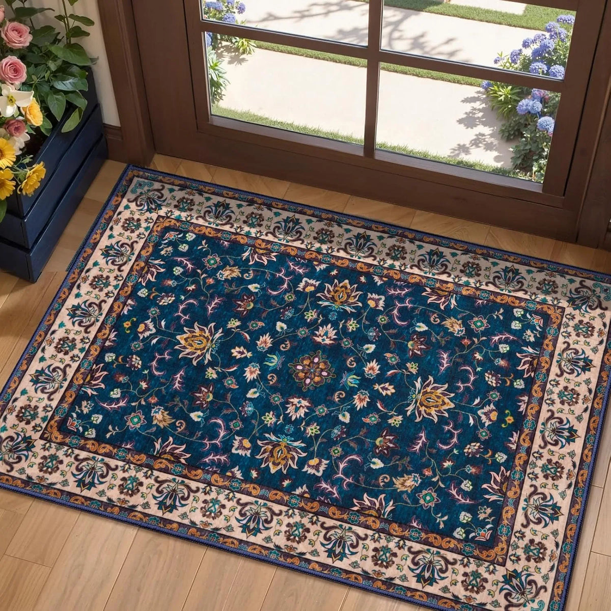 Vintage Persian-Style Welcome Doormat