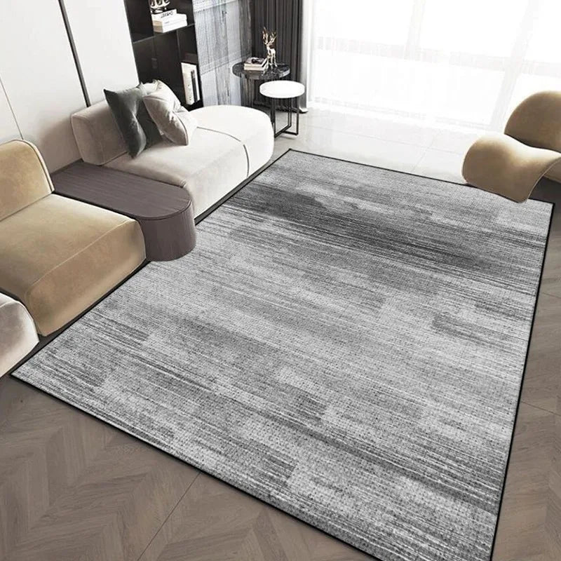 Modern Grey Abstract Area Rug