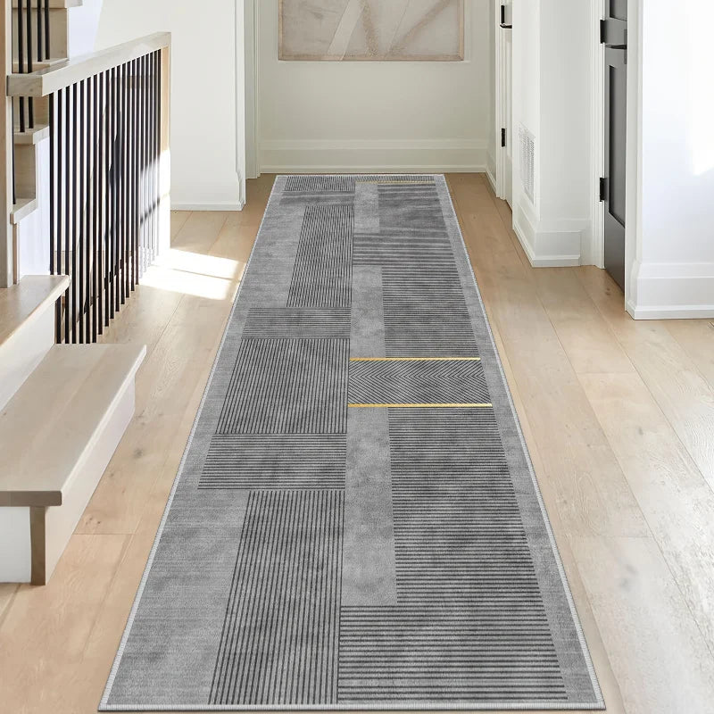 VIKAMA Minimalist Geometric Runner Rug