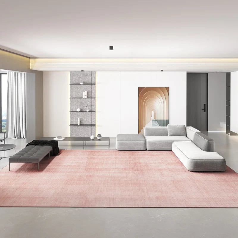 Solid-Color Modern Area Rug
