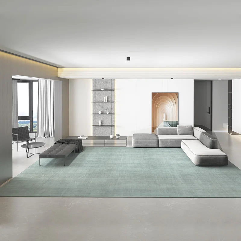 Solid-Color Modern Area Rug