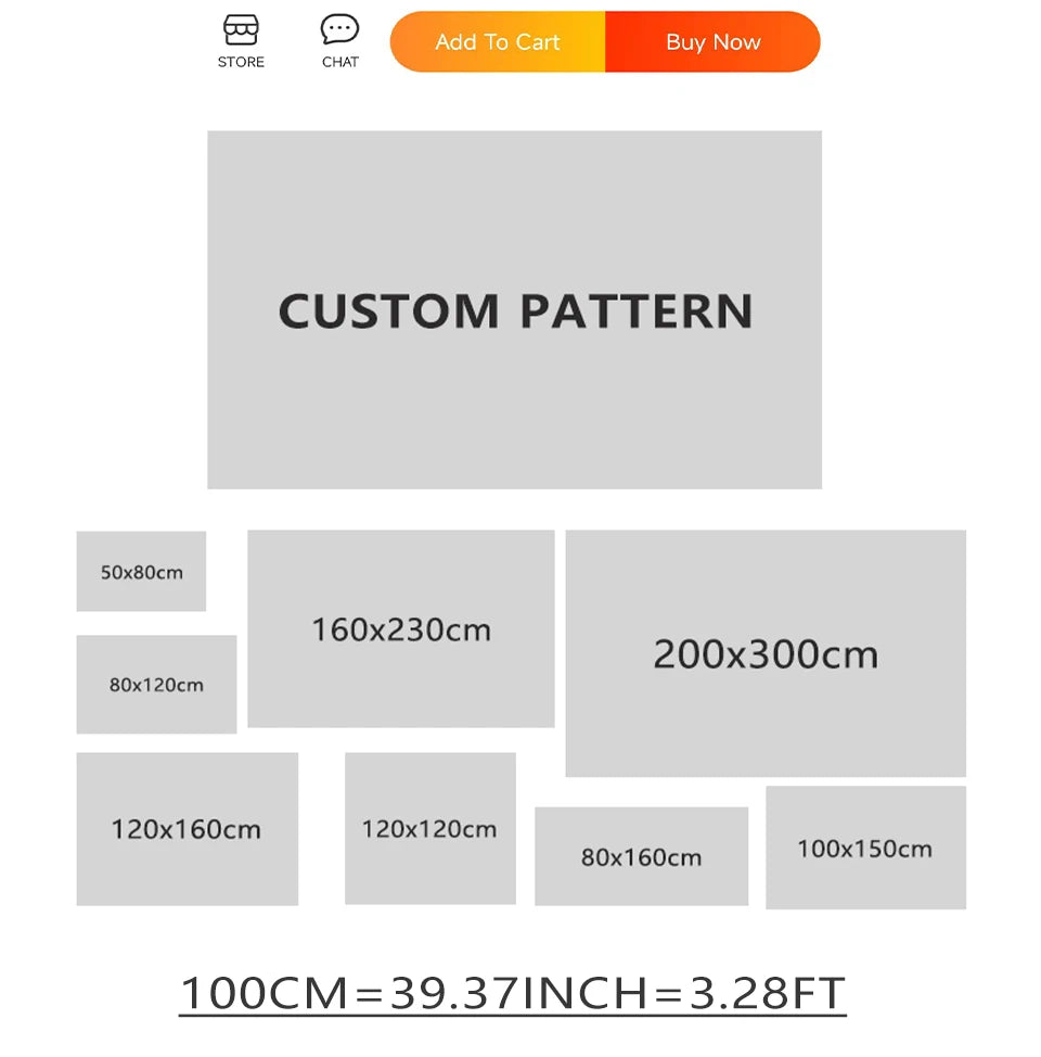 Modern Washable Area Rug