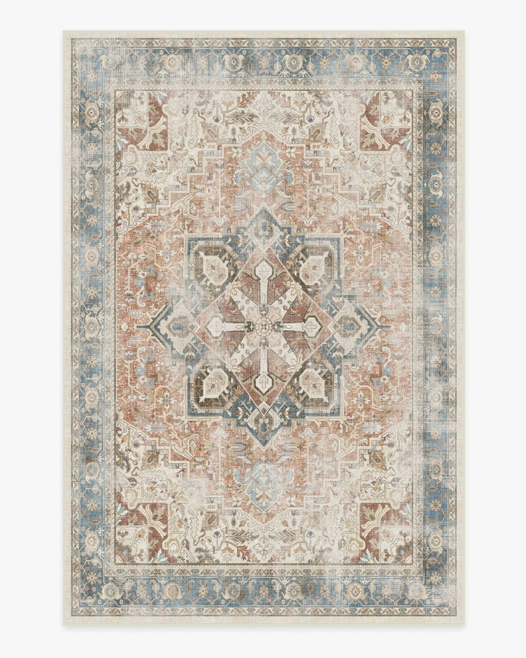 Traditional Persian Washable Area Rug
