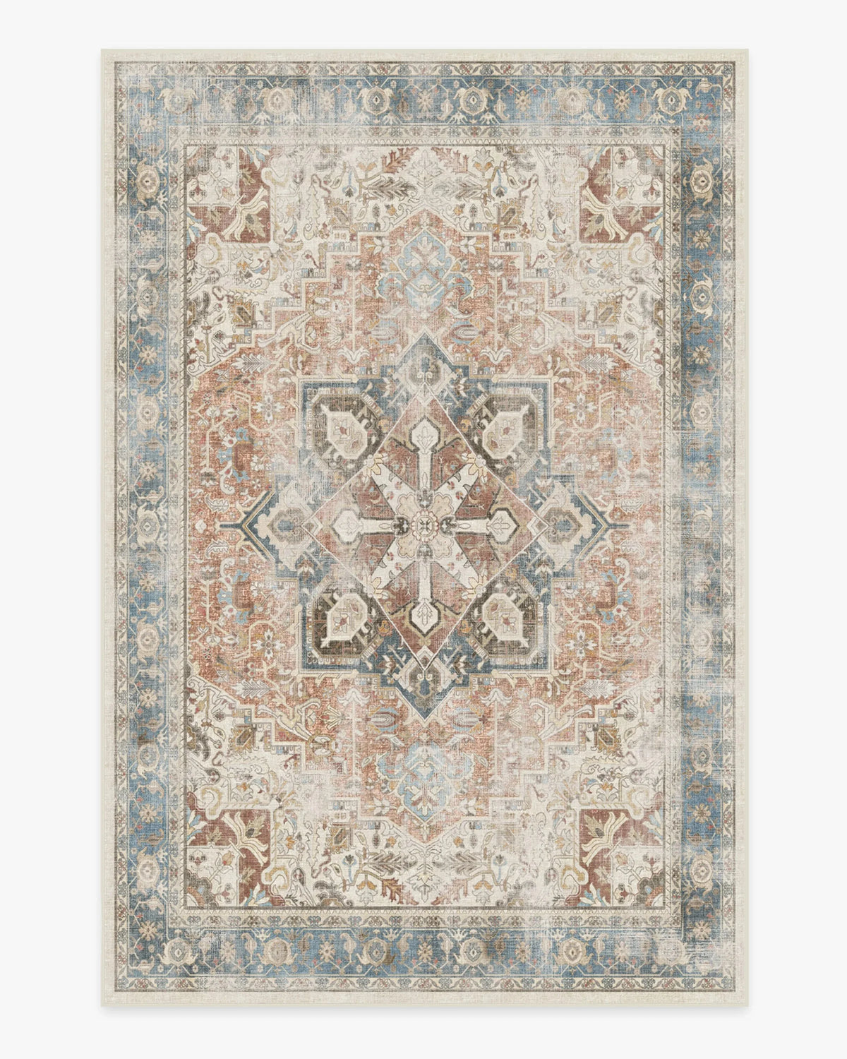 Traditional Persian Washable Area Rug