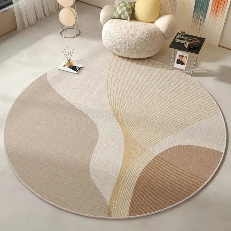 VIKAMA Modern Round Geometric Rug
