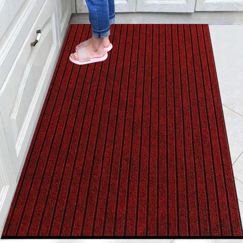Striped Absorbent Kitchen & Entryway Mat