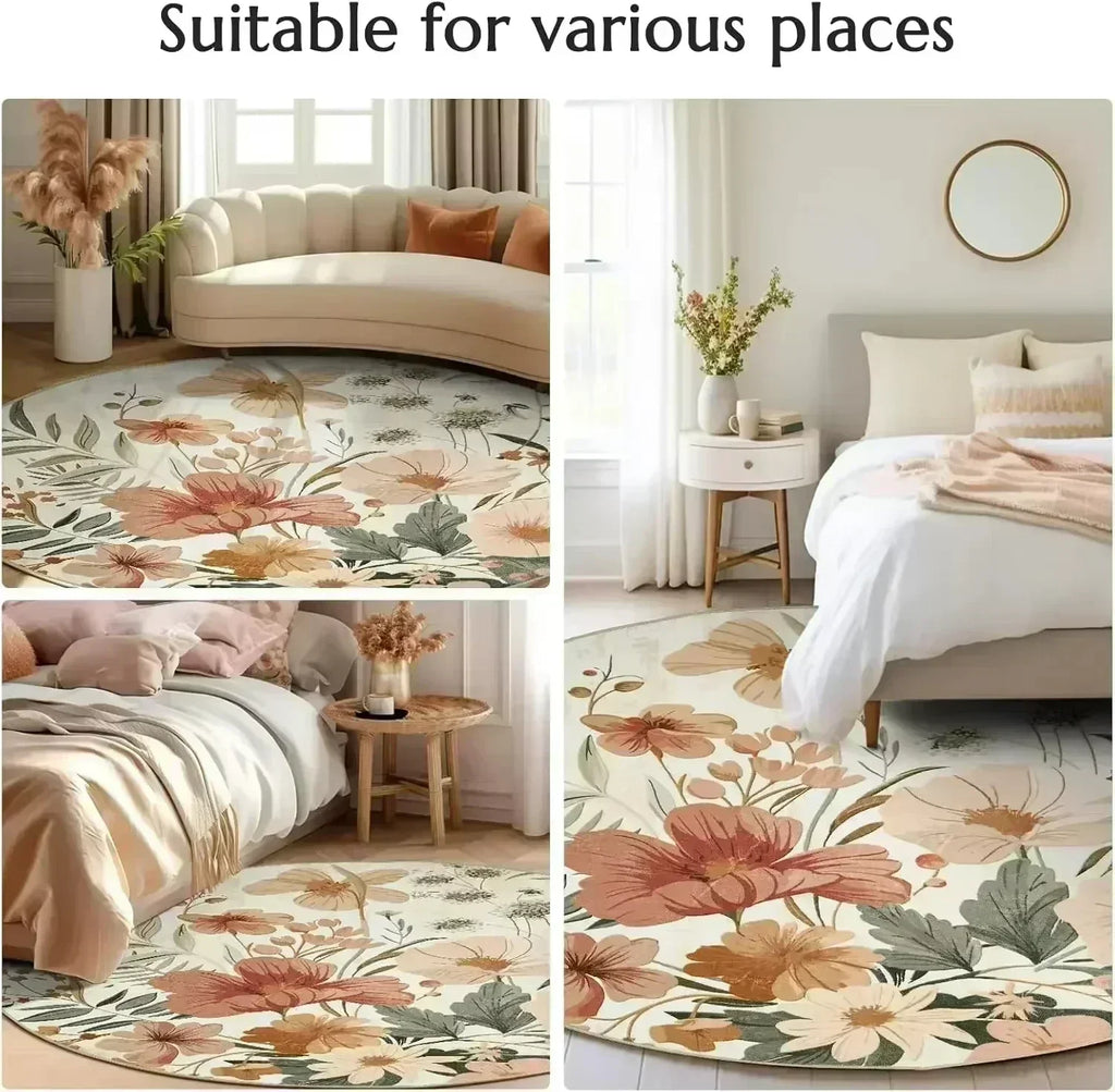 Round Persian-Style Rug