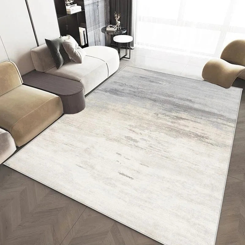 Modern Grey Abstract Area Rug