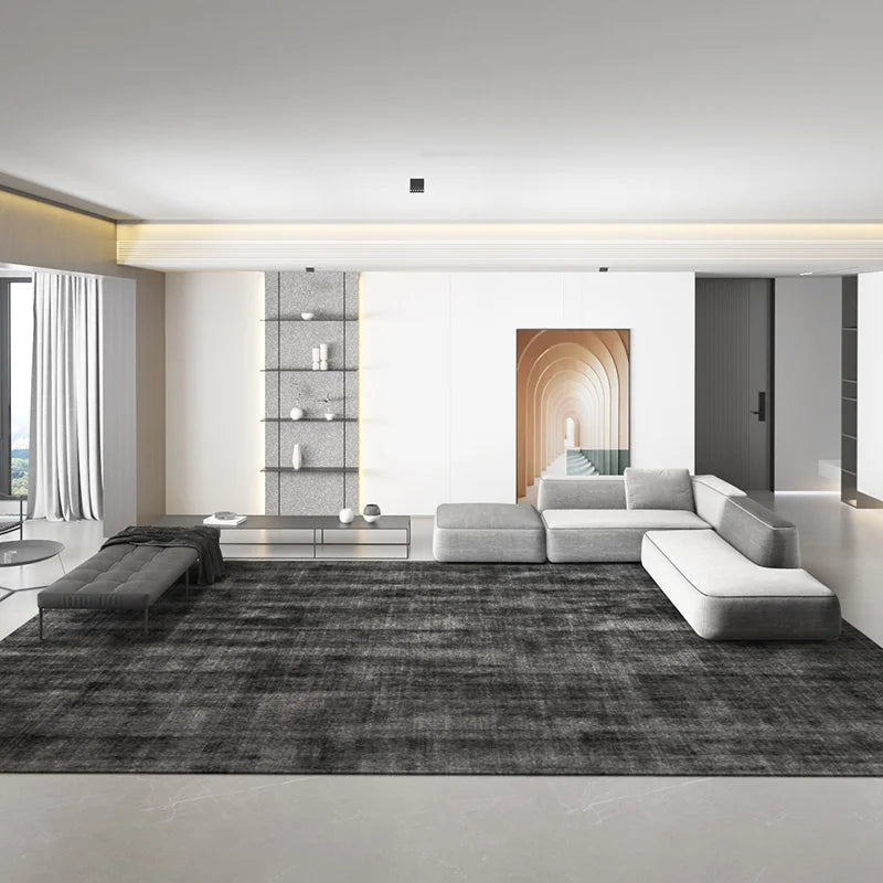 Solid-Color Modern Area Rug