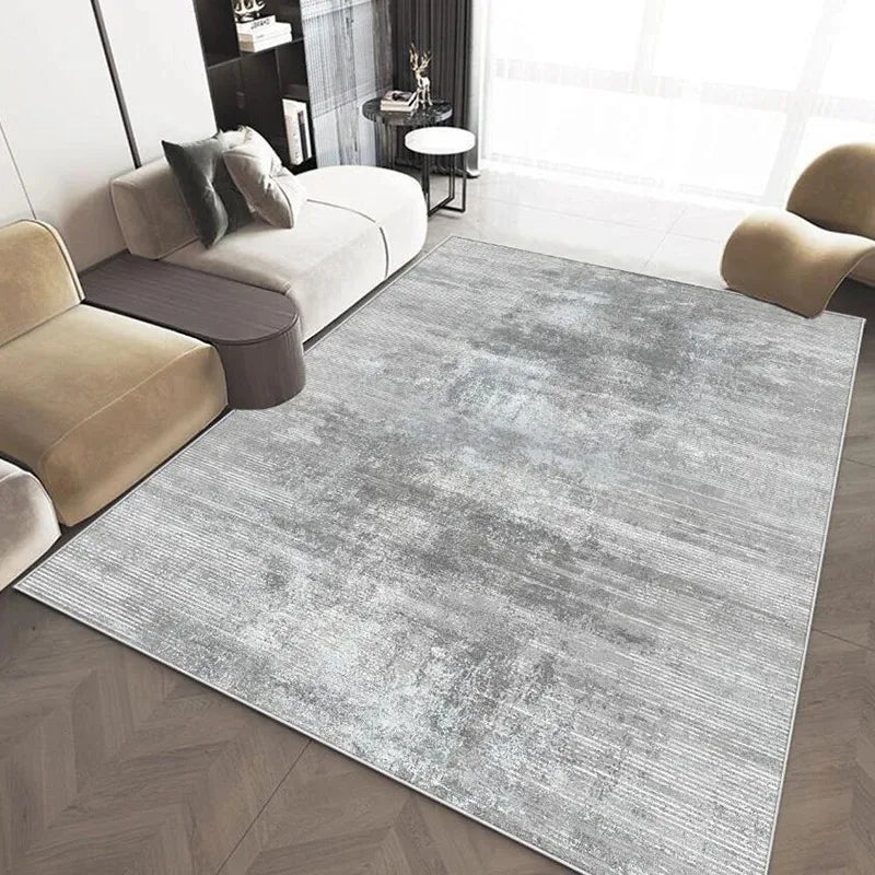 Modern Grey Abstract Area Rug
