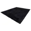 Extra-Thick Black Shag Area Rug