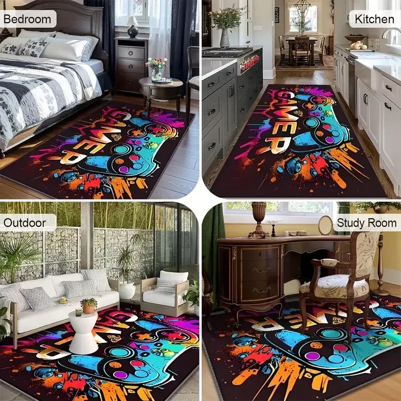Abstract Carpet Living Room Modern Grey Sofa Area Rugs Light Luxury Home Large Floor Mat Bedroom Bedside Soft Carpets Washable