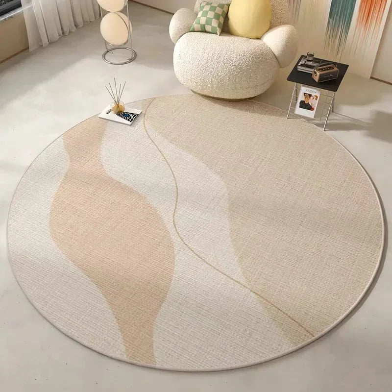 VIKAMA Modern Round Geometric Rug