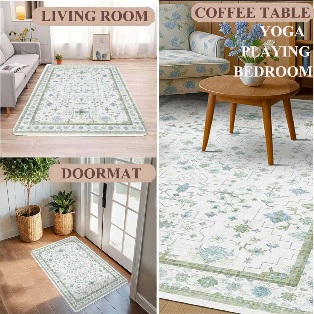 Persian-Inspired Moroccan Area Rug