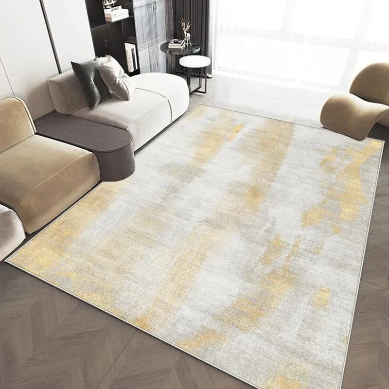 Modern Grey Abstract Area Rug