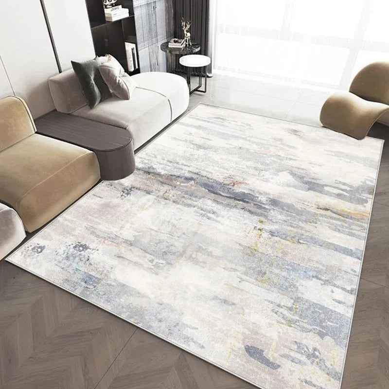 Modern Grey Abstract Area Rug