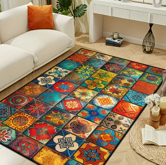 Persian-Inspired Pattern Rug