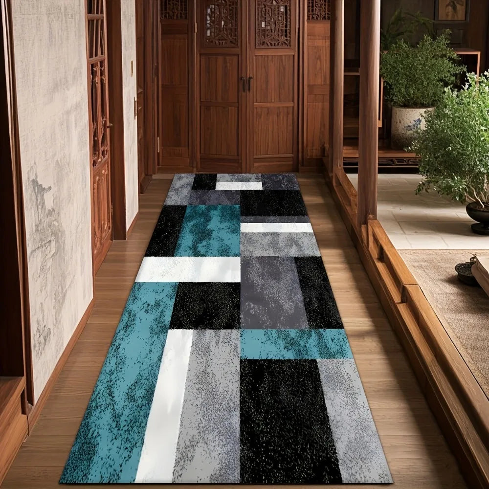 Modern Geometric Runner Rug