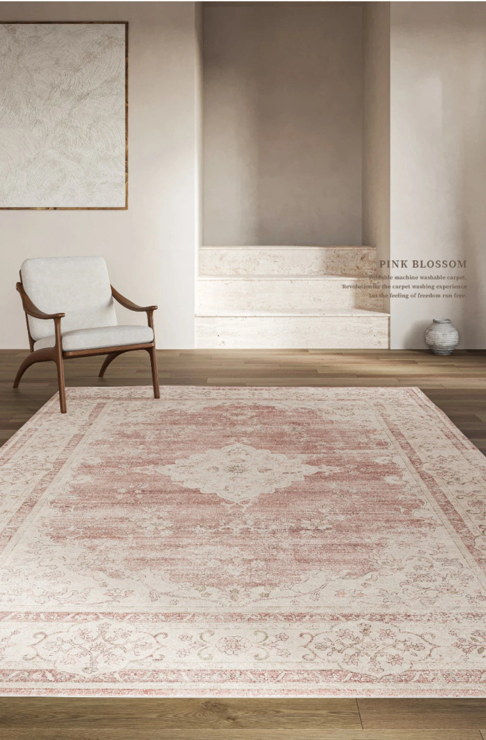 Persian-Inspired Moroccan Area Rug