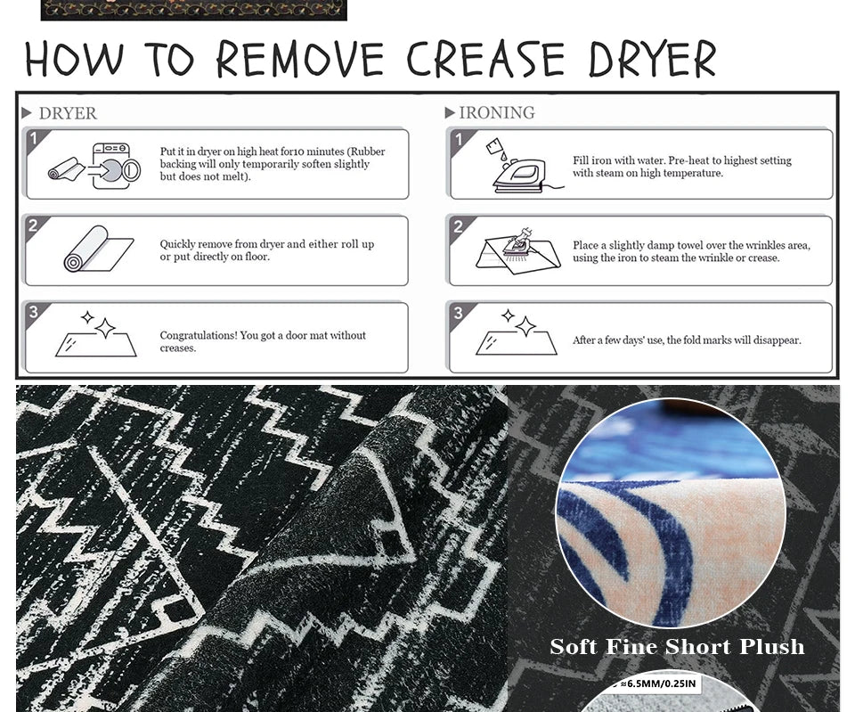Modern Washable Area Rug