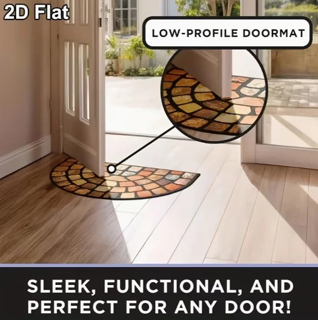 European High-end Semi Circular Carpet Vintage Court Style Elegant Carpet Living Room Bedroom Kitchen Entrance Carpet