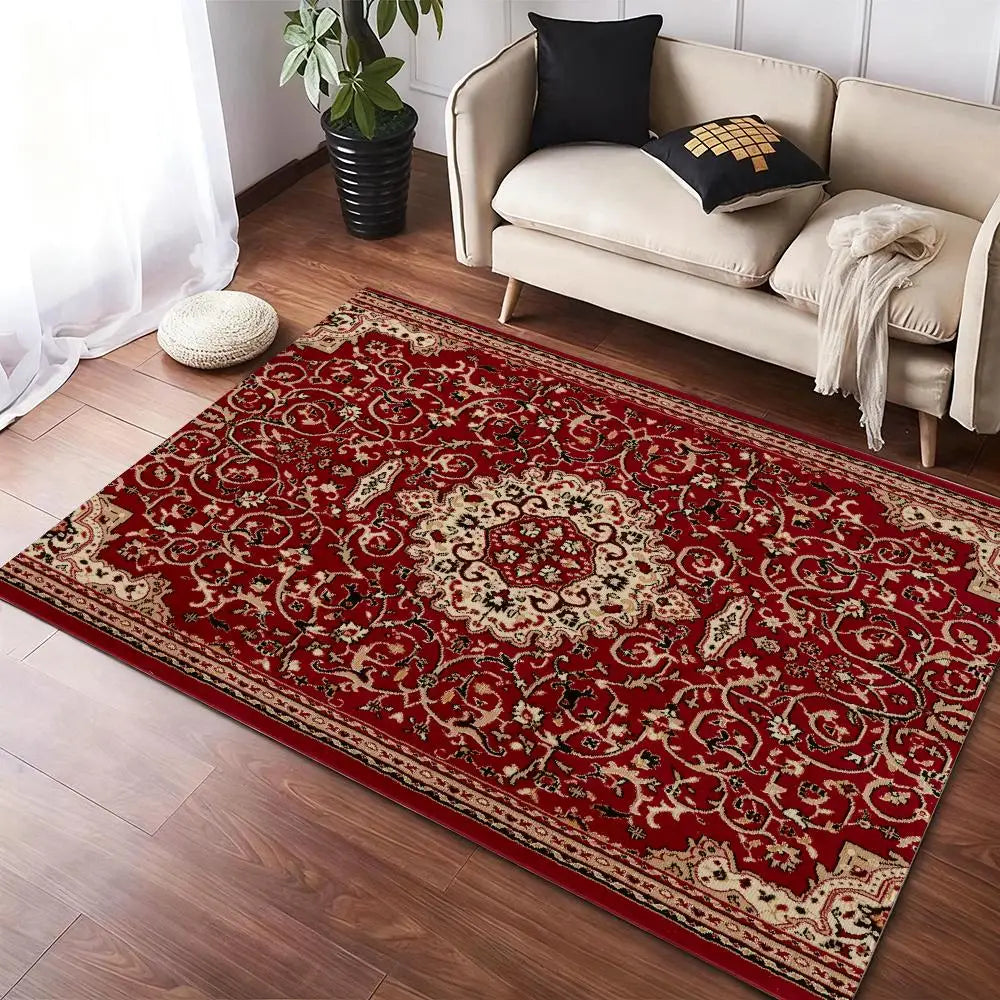 Red Persian-Style Rug