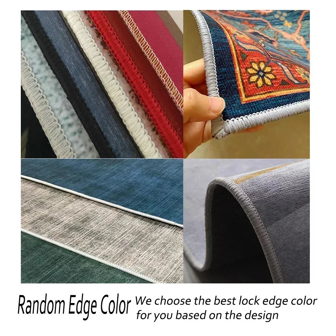 Bohemian Red Long Corridor Carpet Luxury Persia Decoration Hallway Rug Non-slip Easy Cleaning Floor Mat Stairway Runners Carpets