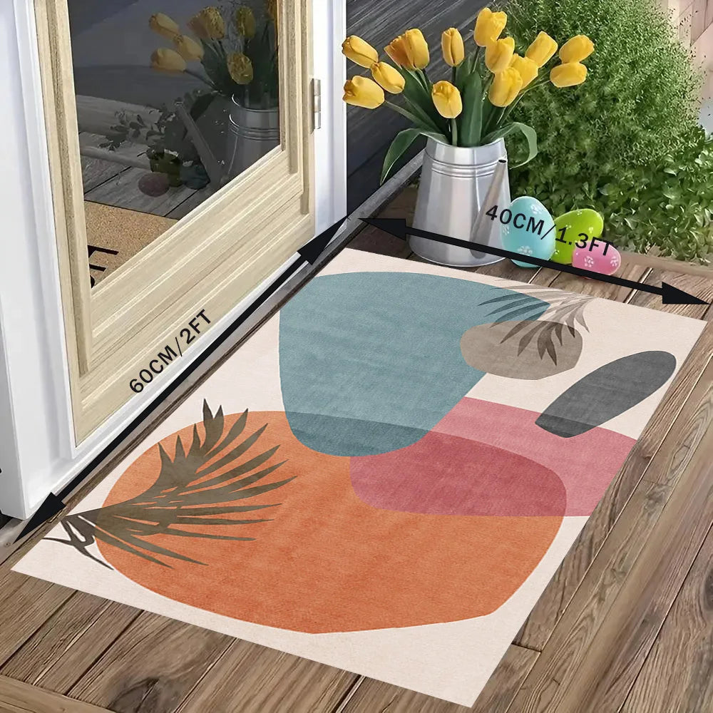VIKAMA Vintage Persian Style Living Room Carpet Machine Washable Washable Floor Mat Light and Comfortable Bedroom Bedside Rugs