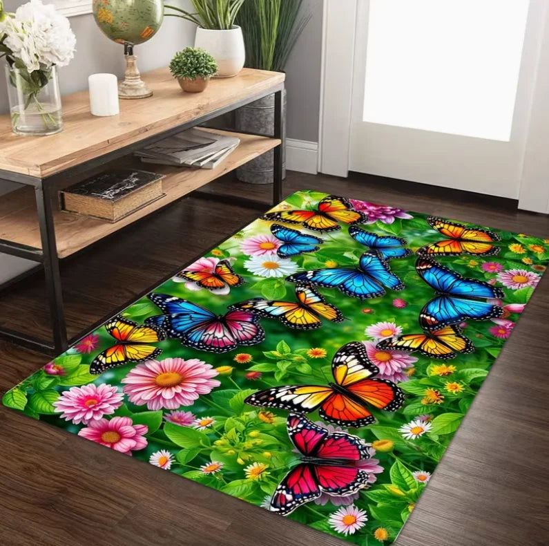 Modern Floral Outdoor Rug