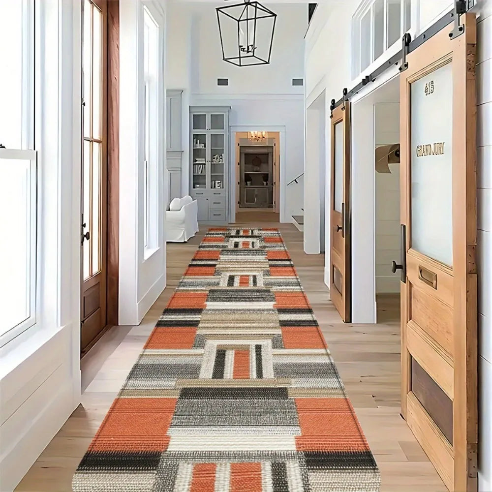 Modern Geometric Runner Rug