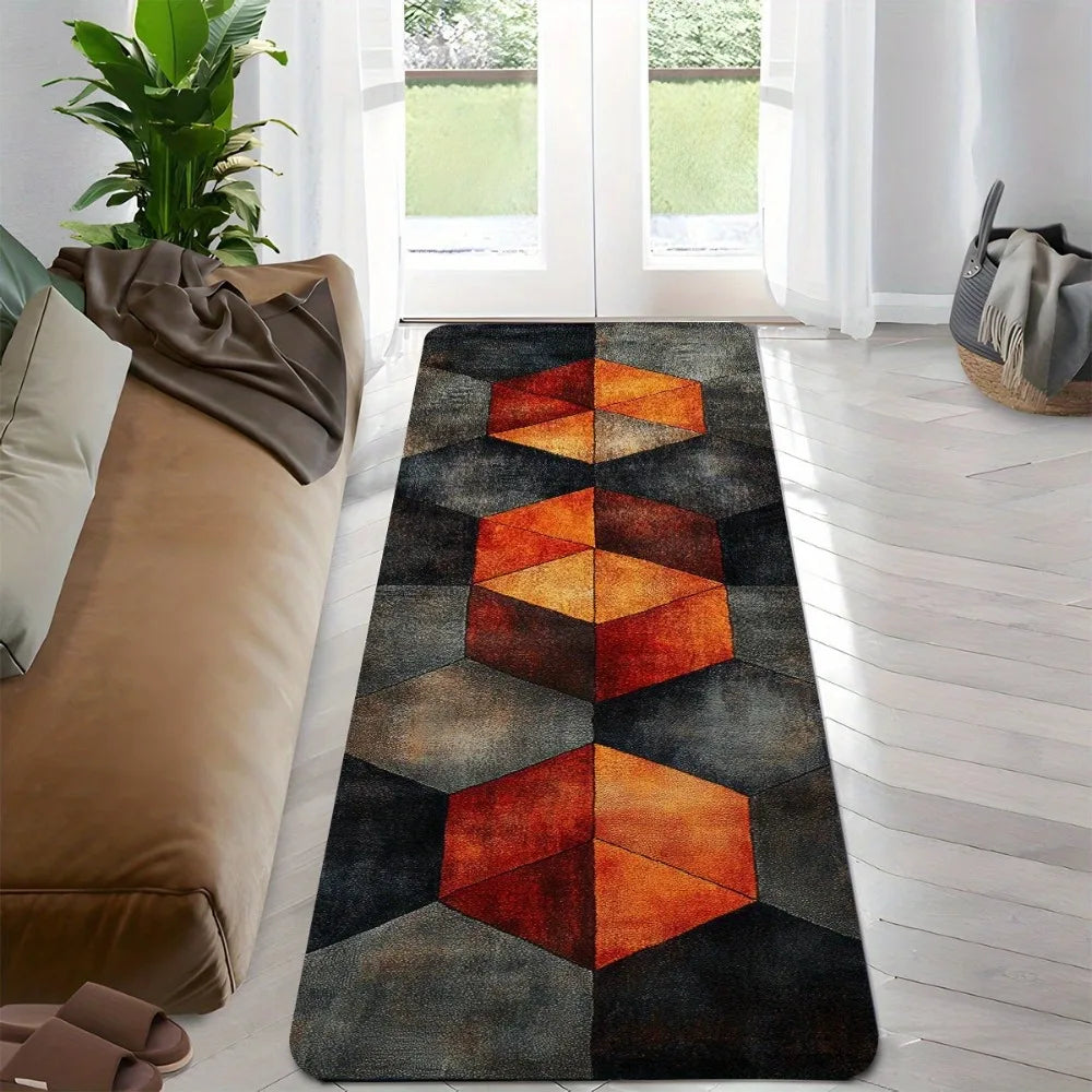 Modern Geometric Runner Rug